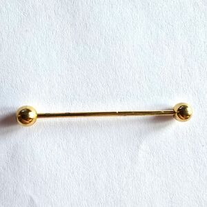 Vintage collar bar gold tone ball ends mens dress formal jewelry suit tuxedo tux